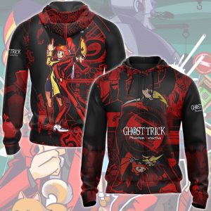 Ghost Trick: Phantom Detective Video Game All Over Printed T-shirt Tank Top Zip Hoodie Pullover Hoodie Hawaiian Shirt Beach Shorts Joggers Zip Hoodie S 