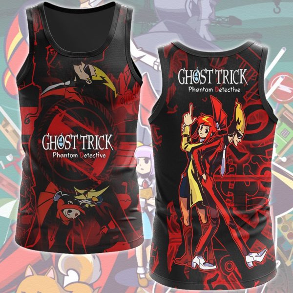 Ghost Trick: Phantom Detective Video Game All Over Printed T-shirt Tank Top Zip Hoodie Pullover Hoodie Hawaiian Shirt Beach Shorts Joggers Tank Top S