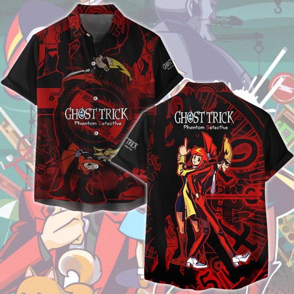 Ghost Trick: Phantom Detective Video Game All Over Printed T-shirt Tank Top Zip Hoodie Pullover Hoodie Hawaiian Shirt Beach Shorts Joggers Hawaiian Shirt S