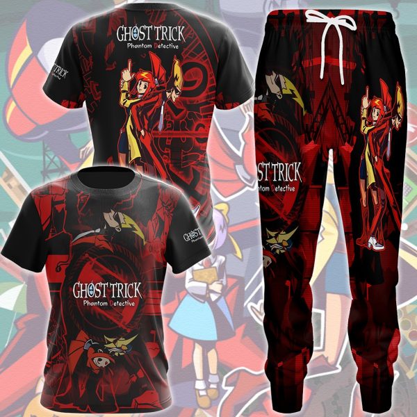 Ghost Trick: Phantom Detective Video Game All Over Printed T-shirt Tank Top Zip Hoodie Pullover Hoodie Hawaiian Shirt Beach Shorts Joggers