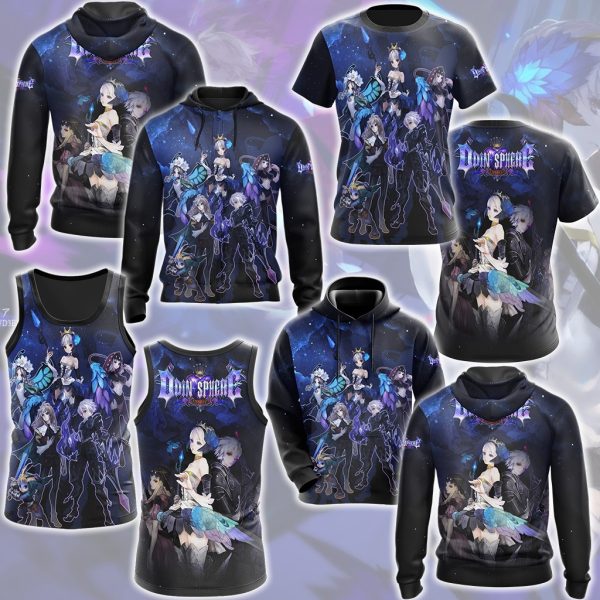 Odin Sphere Video Game All Over Printed T-shirt Tank Top Zip Hoodie Pullover Hoodie Hawaiian Shirt Beach Shorts Joggers