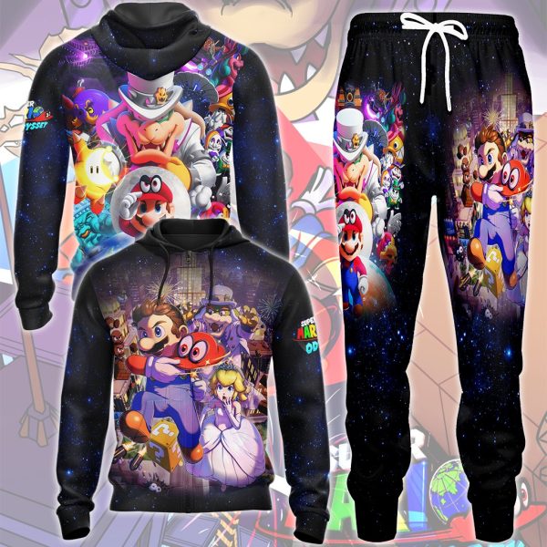 Super Mario Odyssey Video Game All Over Printed T-shirt Tank Top Zip Hoodie Pullover Hoodie Hawaiian Shirt Beach Shorts Joggers