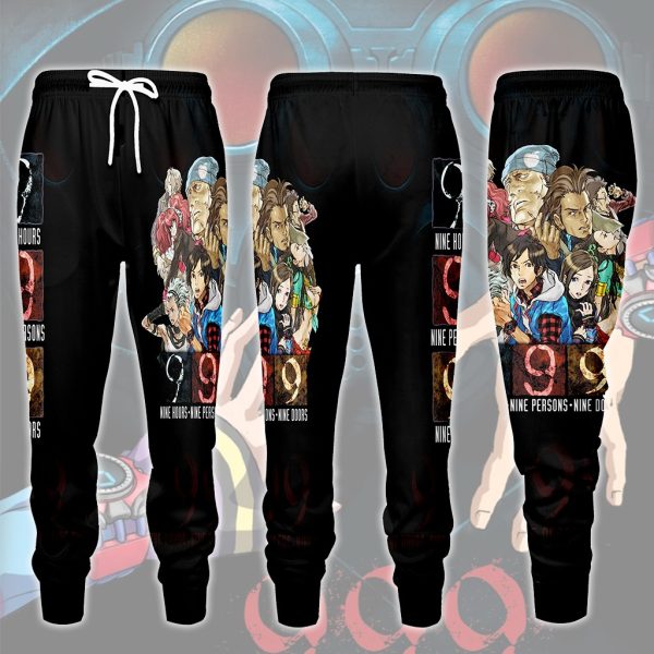 999: Nine Hours, Nine Persons, Nine Doors Video Game All Over Printed T-shirt Tank Top Zip Hoodie Pullover Hoodie Hawaiian Shirt Beach Shorts Joggers Joggers S