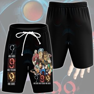 999: Nine Hours, Nine Persons, Nine Doors Video Game All Over Printed T-shirt Tank Top Zip Hoodie Pullover Hoodie Hawaiian Shirt Beach Shorts Joggers Beach Shorts S 