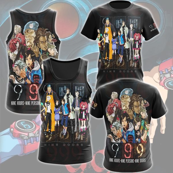 999: Nine Hours, Nine Persons, Nine Doors Video Game All Over Printed T-shirt Tank Top Zip Hoodie Pullover Hoodie Hawaiian Shirt Beach Shorts Joggers