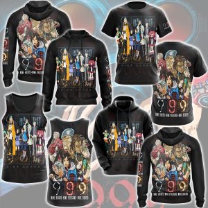 999: Nine Hours, Nine Persons, Nine Doors Video Game All Over Printed T-shirt Tank Top Zip Hoodie Pullover Hoodie Hawaiian Shirt Beach Shorts Joggers   