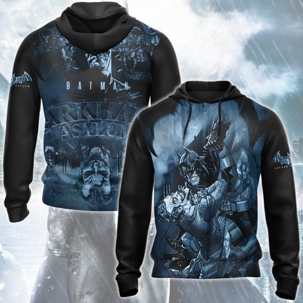 Batman Arkham Asylum Video Game All Over Printed T-shirt Tank Top Zip Hoodie Pullover Hoodie Hawaiian Shirt Beach Shorts Joggers Zip Hoodie S