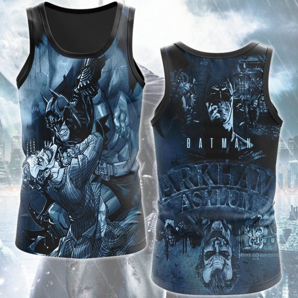 Batman Arkham Asylum Video Game All Over Printed T-shirt Tank Top Zip Hoodie Pullover Hoodie Hawaiian Shirt Beach Shorts Joggers Tank Top S