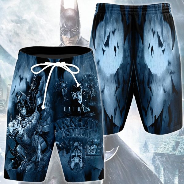 Batman Arkham Asylum Video Game All Over Printed T-shirt Tank Top Zip Hoodie Pullover Hoodie Hawaiian Shirt Beach Shorts Joggers Beach Shorts S