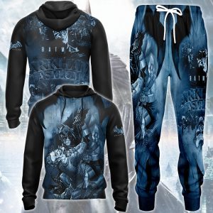 Batman Arkham Asylum Video Game All Over Printed T-shirt Tank Top Zip Hoodie Pullover Hoodie Hawaiian Shirt Beach Shorts Joggers   