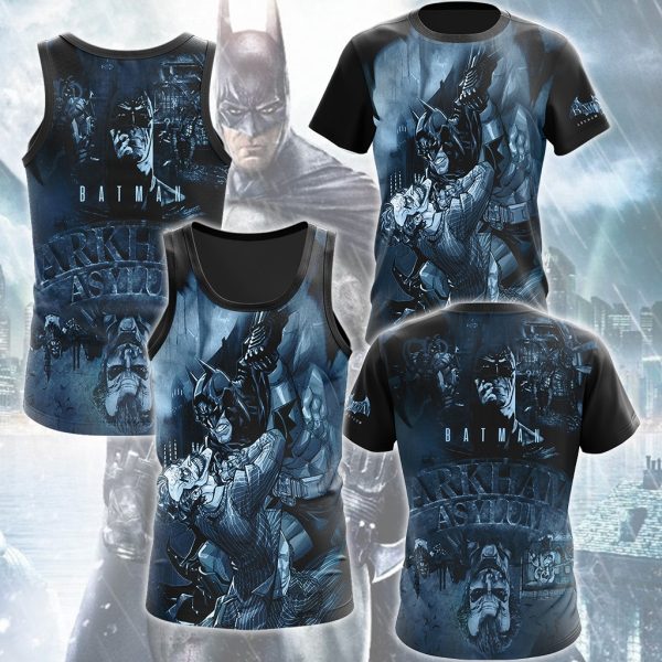 Batman Arkham Asylum Video Game All Over Printed T-shirt Tank Top Zip Hoodie Pullover Hoodie Hawaiian Shirt Beach Shorts Joggers