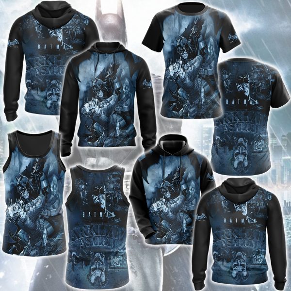 Batman Arkham Asylum Video Game All Over Printed T-shirt Tank Top Zip Hoodie Pullover Hoodie Hawaiian Shirt Beach Shorts Joggers