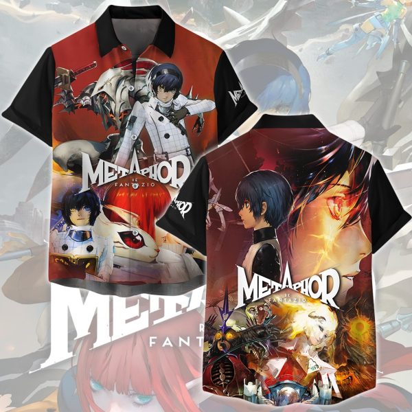 Metaphor: ReFantazio Video Game All Over Printed T-shirt Tank Top Zip Hoodie Pullover Hoodie Hawaiian Shirt Beach Shorts Joggers Hawaiian Shirt S