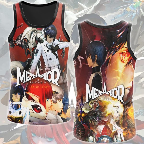 Metaphor: ReFantazio Video Game All Over Printed T-shirt Tank Top Zip Hoodie Pullover Hoodie Hawaiian Shirt Beach Shorts Joggers Tank Top S