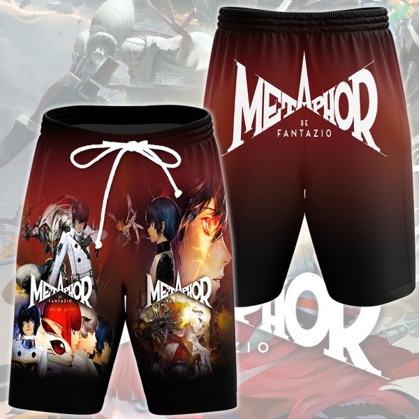 Metaphor: ReFantazio Video Game All Over Printed T-shirt Tank Top Zip Hoodie Pullover Hoodie Hawaiian Shirt Beach Shorts Joggers Beach Shorts S