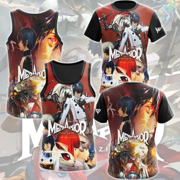 Metaphor: ReFantazio Video Game All Over Printed T-shirt Tank Top Zip Hoodie Pullover Hoodie Hawaiian Shirt Beach Shorts Joggers