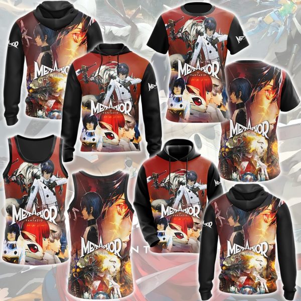 Metaphor: ReFantazio Video Game All Over Printed T-shirt Tank Top Zip Hoodie Pullover Hoodie Hawaiian Shirt Beach Shorts Joggers