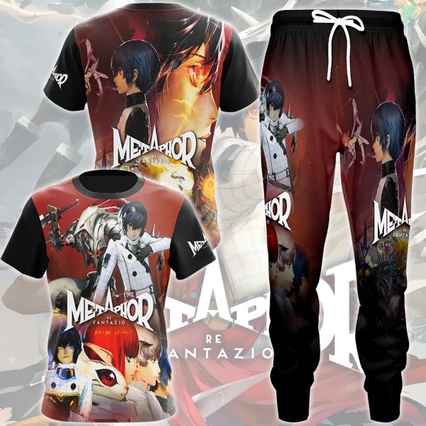 Metaphor: ReFantazio Video Game All Over Printed T-shirt Tank Top Zip Hoodie Pullover Hoodie Hawaiian Shirt Beach Shorts Joggers