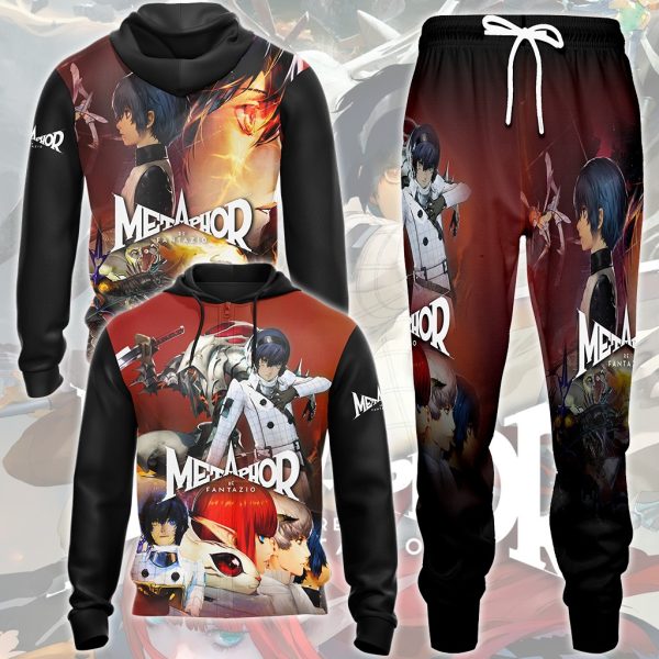 Metaphor: ReFantazio Video Game All Over Printed T-shirt Tank Top Zip Hoodie Pullover Hoodie Hawaiian Shirt Beach Shorts Joggers