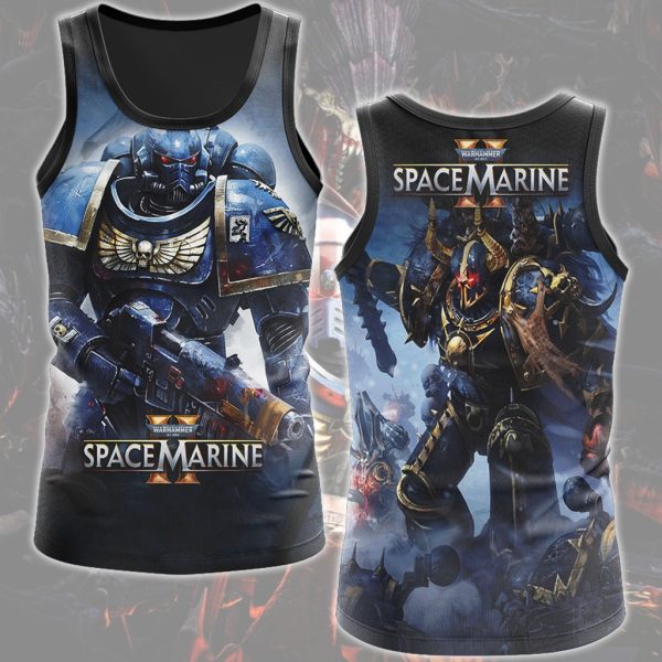 Warhammer 40000: Space Marine 2 Video Game All Over Printed T-shirt Tank Top Zip Hoodie Pullover Hoodie Hawaiian Shirt Beach Shorts Joggers Tank Top S