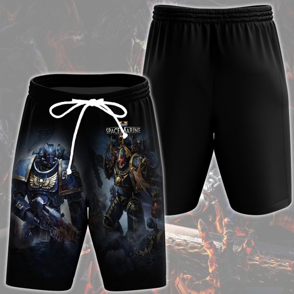 Warhammer 40000: Space Marine 2 Video Game All Over Printed T-shirt Tank Top Zip Hoodie Pullover Hoodie Hawaiian Shirt Beach Shorts Joggers Beach Shorts S