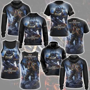 Warhammer 40000: Space Marine 2 Video Game All Over Printed T-shirt Tank Top Zip Hoodie Pullover Hoodie Hawaiian Shirt Beach Shorts Joggers   