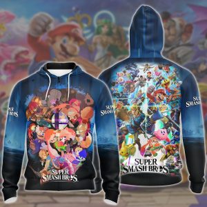 Super Smash Bros. Video Game All Over Printed T-shirt Tank Top Zip Hoodie Pullover Hoodie Hawaiian Shirt Beach Shorts Joggers Zip Hoodie S 