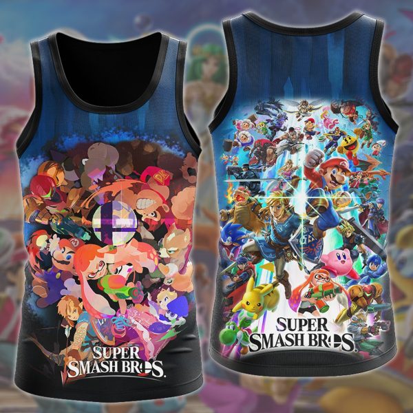 Super Smash Bros. Video Game All Over Printed T-shirt Tank Top Zip Hoodie Pullover Hoodie Hawaiian Shirt Beach Shorts Joggers Tank Top S