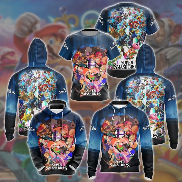 Super Smash Bros. Video Game All Over Printed T-shirt Tank Top Zip Hoodie Pullover Hoodie Hawaiian Shirt Beach Shorts Joggers