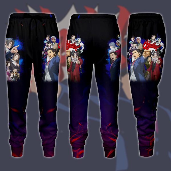 Phoenix Wright Ace Attorney Video Game All Over Printed T-shirt Tank Top Zip Hoodie Pullover Hoodie Hawaiian Shirt Beach Shorts Joggers Joggers S