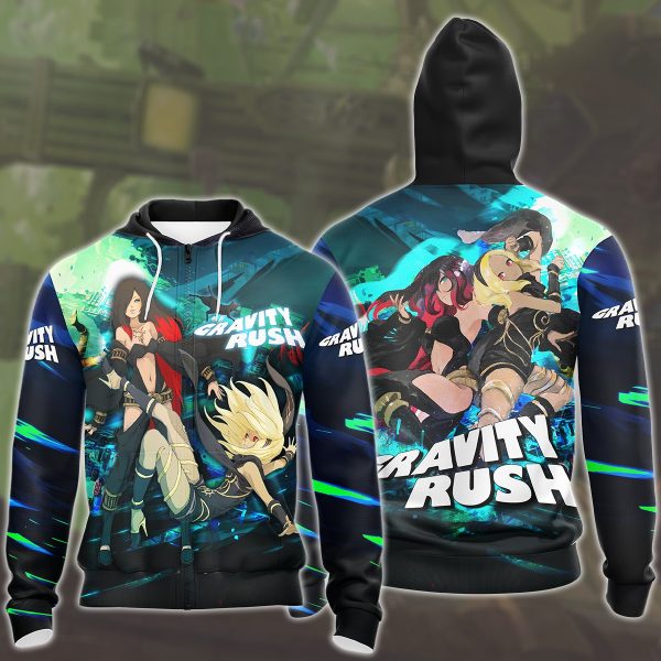 Gravity Rush Video Game All Over Printed T-shirt Tank Top Zip Hoodie Pullover Hoodie Hawaiian Shirt Beach Shorts Joggers Zip Hoodie S