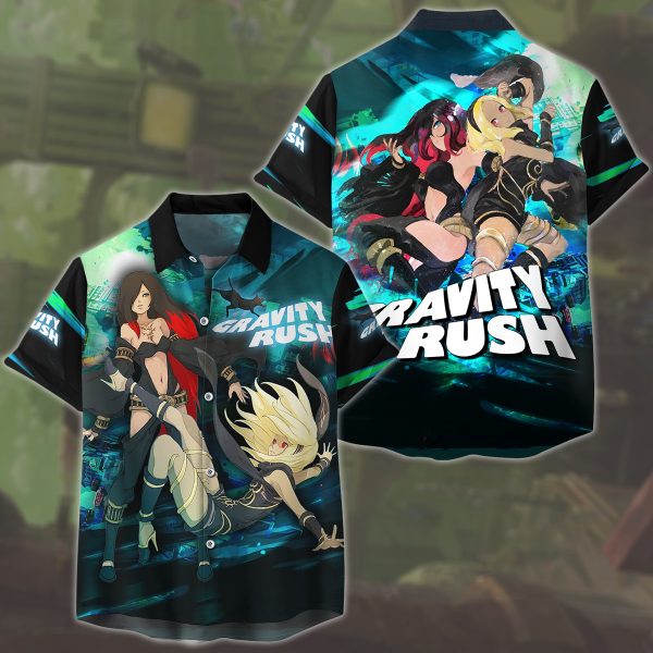 Gravity Rush Video Game All Over Printed T-shirt Tank Top Zip Hoodie Pullover Hoodie Hawaiian Shirt Beach Shorts Joggers Hawaiian Shirt S