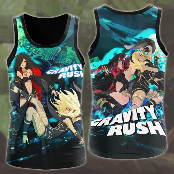 Gravity Rush Video Game All Over Printed T-shirt Tank Top Zip Hoodie Pullover Hoodie Hawaiian Shirt Beach Shorts Joggers Tank Top S