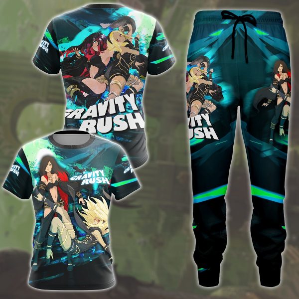 Gravity Rush Video Game All Over Printed T-shirt Tank Top Zip Hoodie Pullover Hoodie Hawaiian Shirt Beach Shorts Joggers