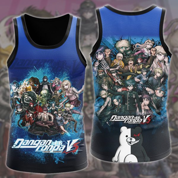 Danganronpa 3 Video Game All Over Printed T-shirt Tank Top Zip Hoodie Pullover Hoodie Hawaiian Shirt Beach Shorts Joggers Tank Top S