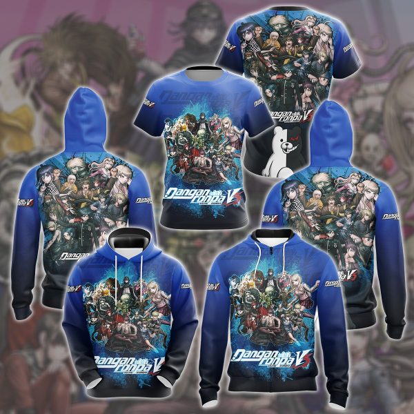 Danganronpa 3 Video Game All Over Printed T-shirt Tank Top Zip Hoodie Pullover Hoodie Hawaiian Shirt Beach Shorts Joggers