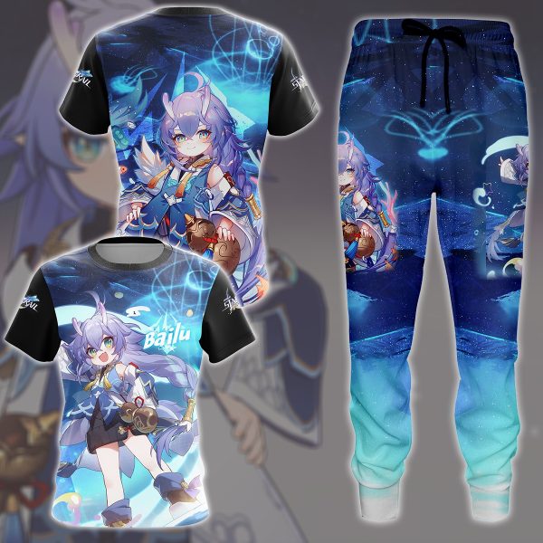 Honkai: Star Rail Bailu Video Game All Over Printed T-shirt Tank Top Zip Hoodie Pullover Hoodie Hawaiian Shirt Beach Shorts Joggers