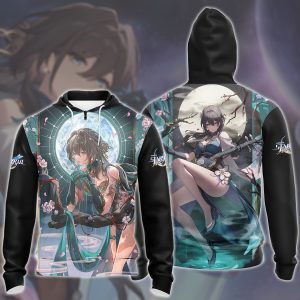 Honkai: Star Rail Ruan Mei Video Game All Over Printed T-shirt Tank Top Zip Hoodie Pullover Hoodie Hawaiian Shirt Beach Shorts Joggers Zip Hoodie S 