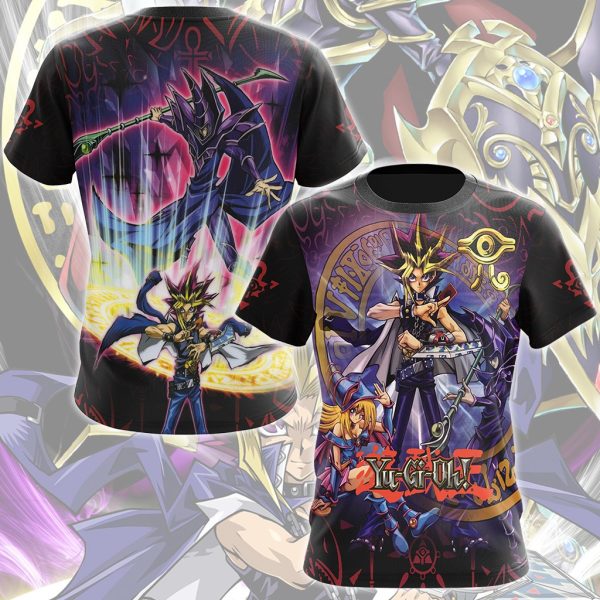 Yu-Gi-Oh! Dark Magician Video Game All Over Printed T-shirt Tank Top Zip Hoodie Pullover Hoodie Hawaiian Shirt Beach Shorts Joggers T-shirt S