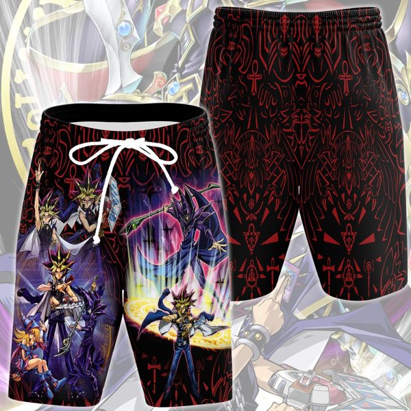 Yu-Gi-Oh! Dark Magician Video Game All Over Printed T-shirt Tank Top Zip Hoodie Pullover Hoodie Hawaiian Shirt Beach Shorts Joggers Beach Shorts S