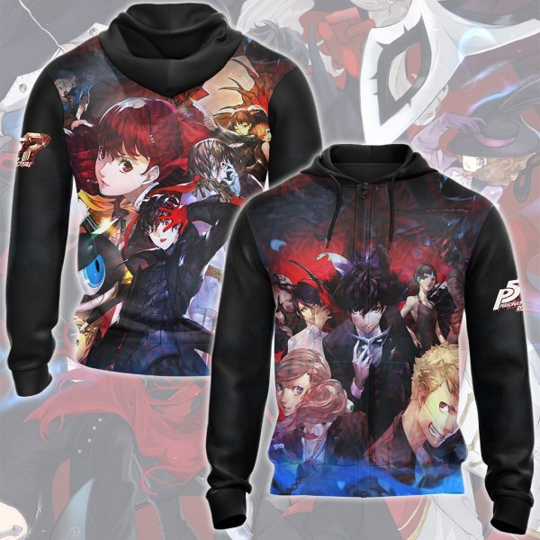 Persona 5 Royal Video Game All Over Printed T-shirt Tank Top Zip Hoodie Pullover Hoodie Hawaiian Shirt Beach Shorts Joggers Zip Hoodie S