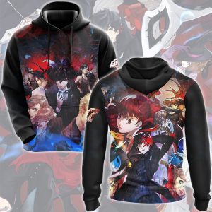 Persona 5 Royal Video Game All Over Printed T-shirt Tank Top Zip Hoodie Pullover Hoodie Hawaiian Shirt Beach Shorts Joggers Hoodie S 