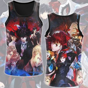 Persona 5 Royal Video Game All Over Printed T-shirt Tank Top Zip Hoodie Pullover Hoodie Hawaiian Shirt Beach Shorts Joggers Tank Top S 