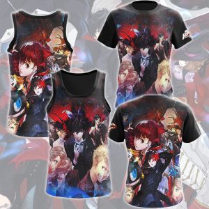 Persona 5 Royal Video Game All Over Printed T-shirt Tank Top Zip Hoodie Pullover Hoodie Hawaiian Shirt Beach Shorts Joggers   