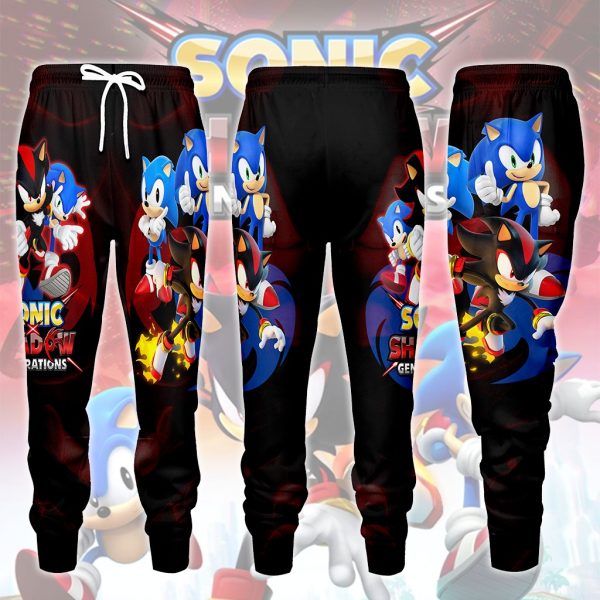 Sonic X Shadow Generations Video Game All Over Printed T-shirt Tank Top Zip Hoodie Pullover Hoodie Hawaiian Shirt Beach Shorts Joggers Joggers S