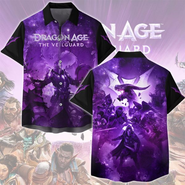 Dragon Age: The Veilguard Video Game All Over Printed T-shirt Tank Top Zip Hoodie Pullover Hoodie Hawaiian Shirt Beach Shorts Joggers Hawaiian Shirt S