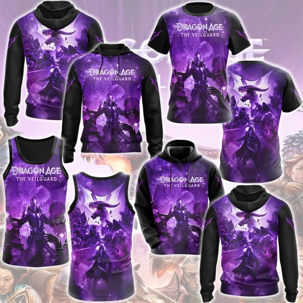 Dragon Age: The Veilguard Video Game All Over Printed T-shirt Tank Top Zip Hoodie Pullover Hoodie Hawaiian Shirt Beach Shorts Joggers