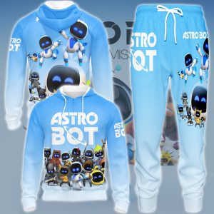 Astro Bot Video Game All Over Printed T-shirt Tank Top Zip Hoodie Pullover Hoodie Hawaiian Shirt Beach Shorts Joggers   