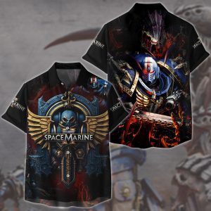 Warhammer 40000: Space Marine 2 Video Game All Over Printed T-shirt Tank Top Zip Hoodie Pullover Hoodie Hawaiian Shirt Beach Shorts Joggers Hawaiian Shirt S