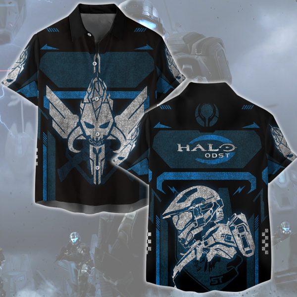 Halo: ODST Video Game All Over Printed T-shirt Tank Top Zip Hoodie Pullover Hoodie Hawaiian Shirt Beach Shorts Joggers Hawaiian Shirt S